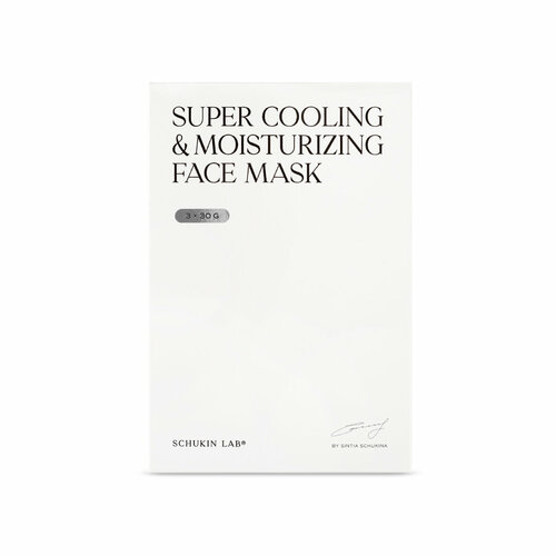 Тканевая маска для лица Super Cooling and Moisturizing Face Mask от бренда SCHUKIN LAB маска с минералами для лица i c lab moisturizing anti aging face mask with dead sea minerals 50 мл