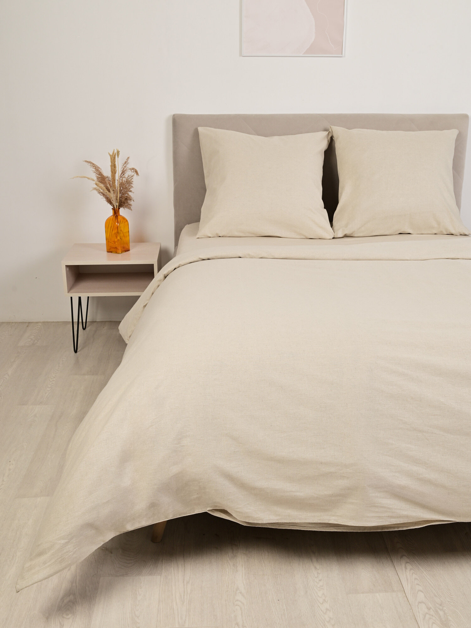 фото Комплект постельного белья евро "Натуральный лён" лён