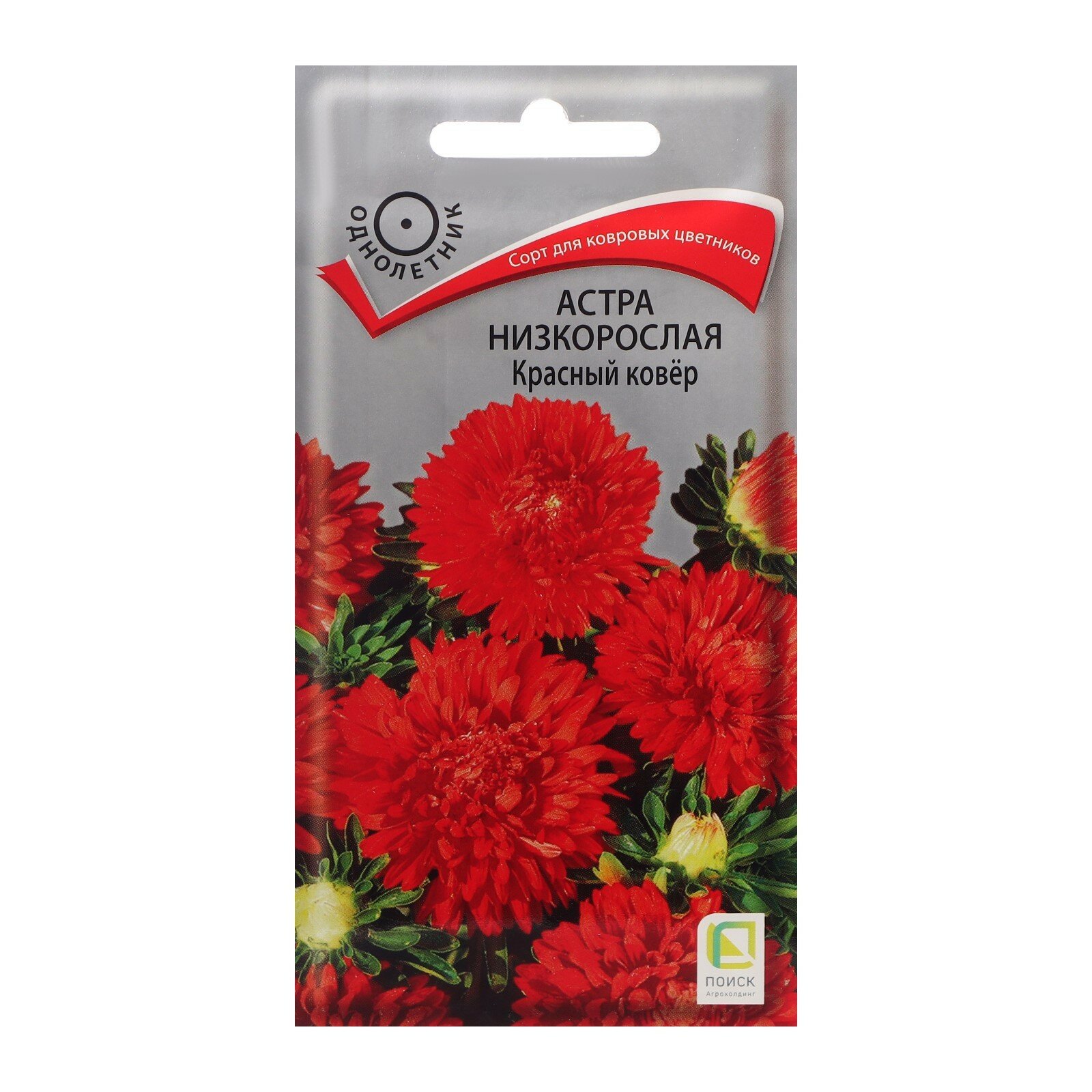 Семена цветов Астра низкорослая "Красный ковер", 0,2 г (1шт.)