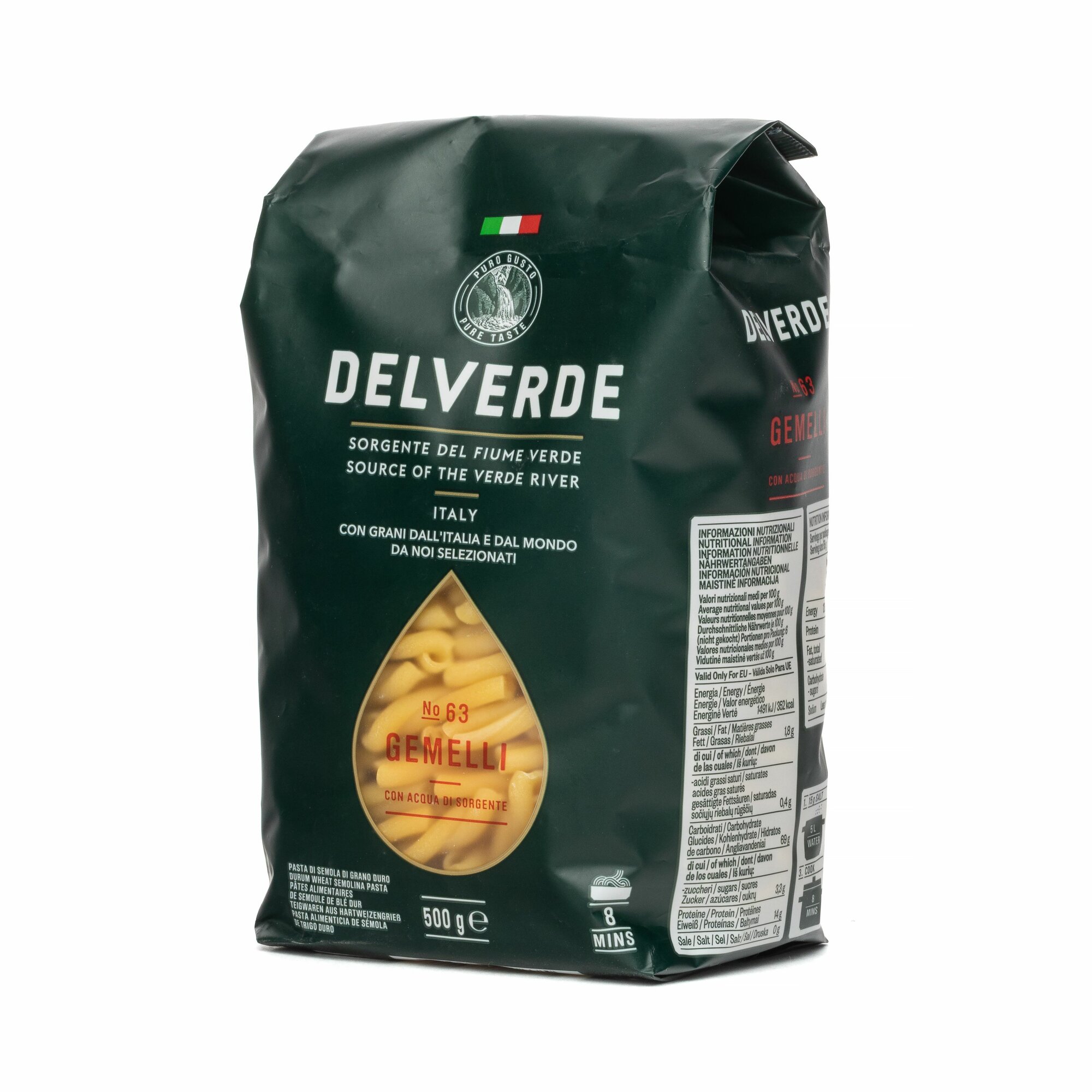 Макароны DELVERDE № 063 Джемелли, 500 г