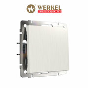 Выключатель одноклавишный Werkel W1110013 перламутровый рифленый IP20