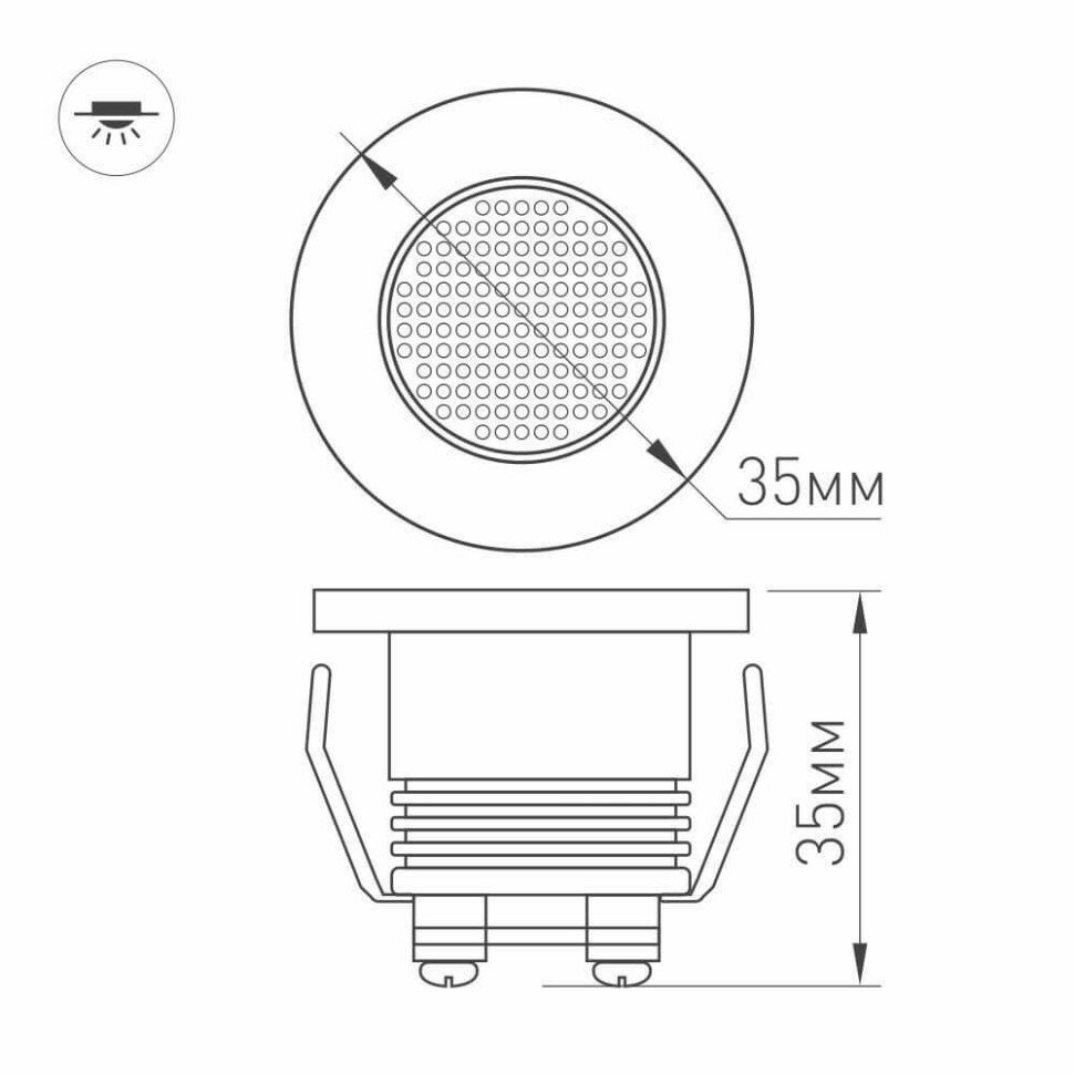 020752 LTM-R35WH 1W Day White 30deg светодиодный светильник Arlight - фото №15