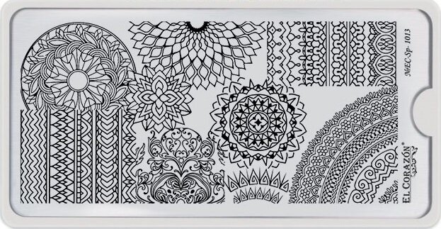 El Corazon Пластина для стемпинга 6х12 см. №EC-SP-1013