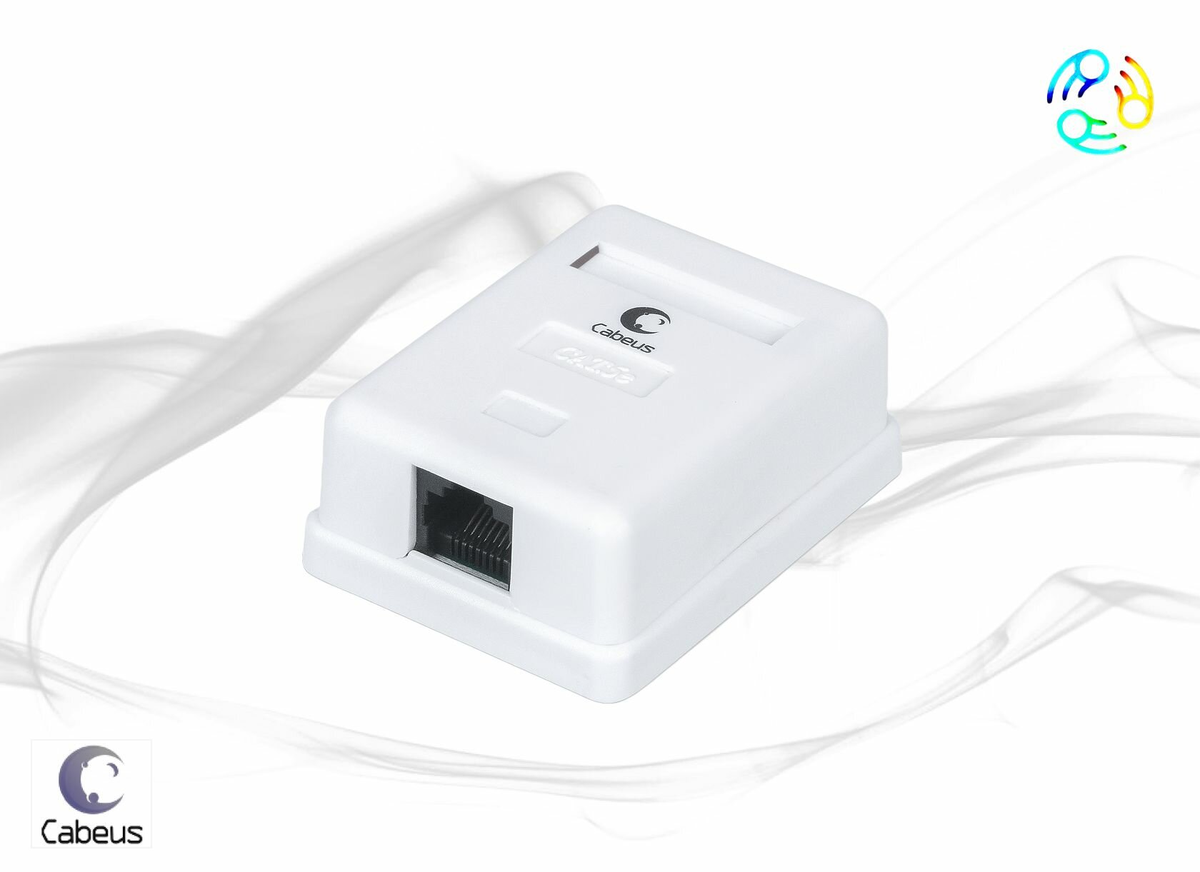 Компьютерная розетка RJ-45 Cabeus WS-8P8C-Cat.5e-1 одинарная