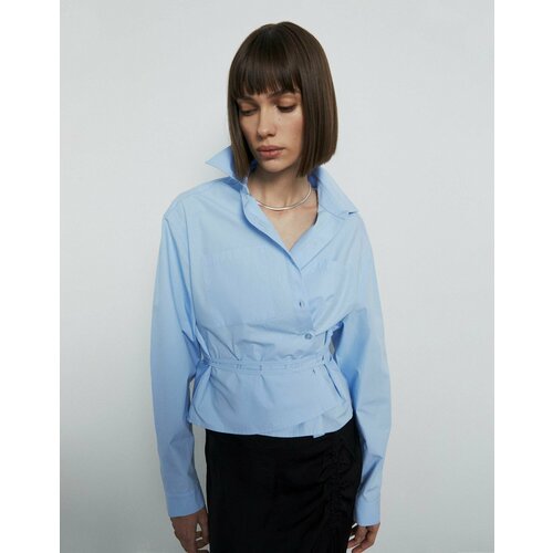 Рубашка Gloria Jeans, размер XS (38-40), голубой