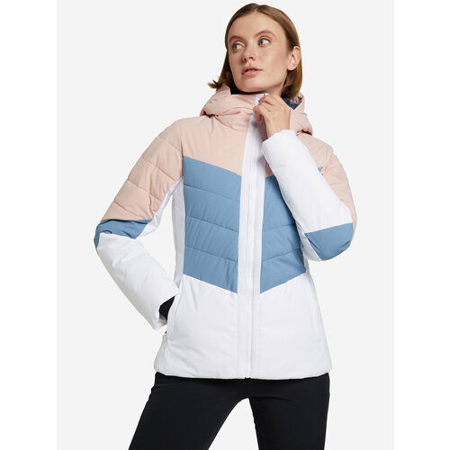 Куртка спортивная GLISSADE, размер 46, белый, голубой куртка glissade размер 46 голубой бежевый