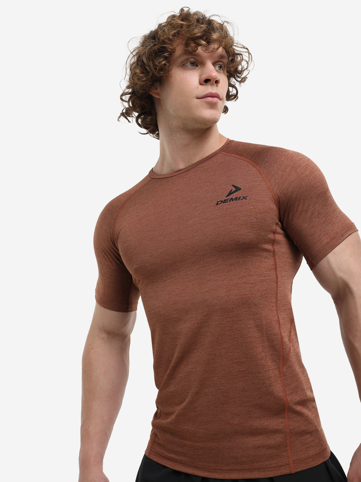 фото Футболка мужская Demix Коричневый; RU: 44, Ориг: 44