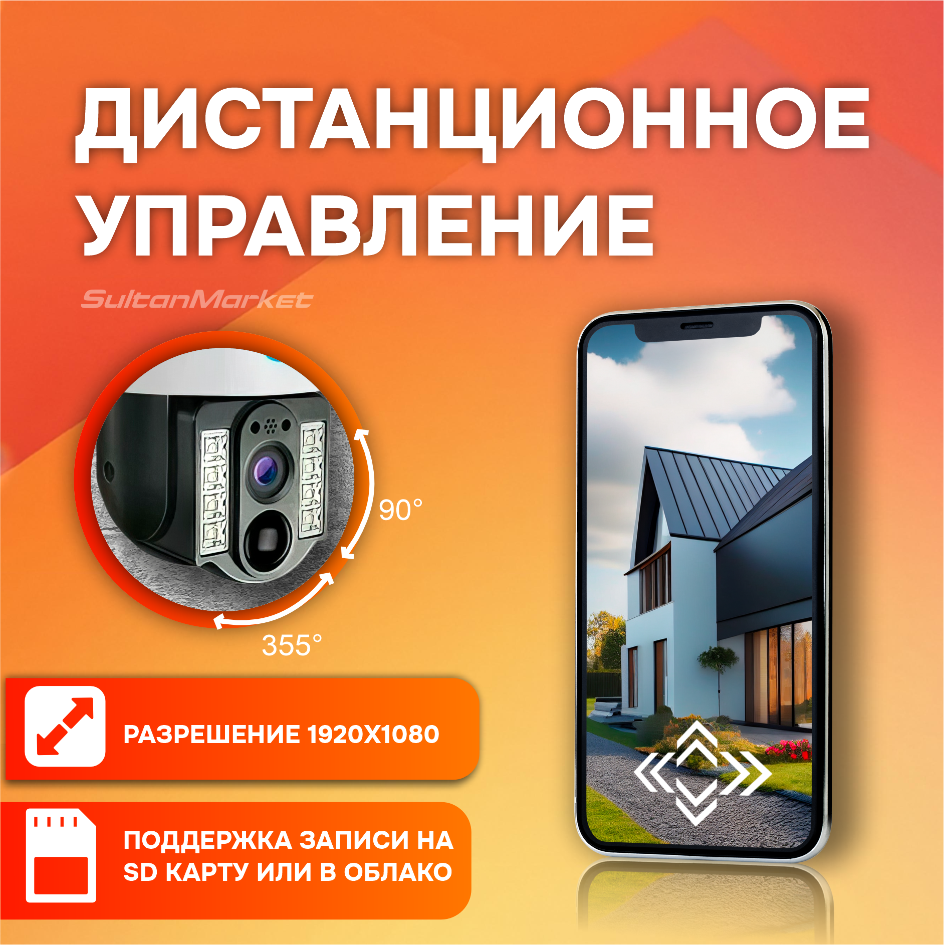 Уличная Двойная камера 4G LTE, с микрофоном, ночной съемкой, датчик движения/на солнечных батареях — фото 1