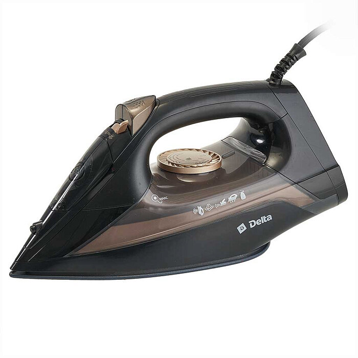 фото Утюг DELTA DL-152 черный с золотым