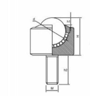 Шариковая опора KSM08FL PL/CS ZHLRU — фото 1