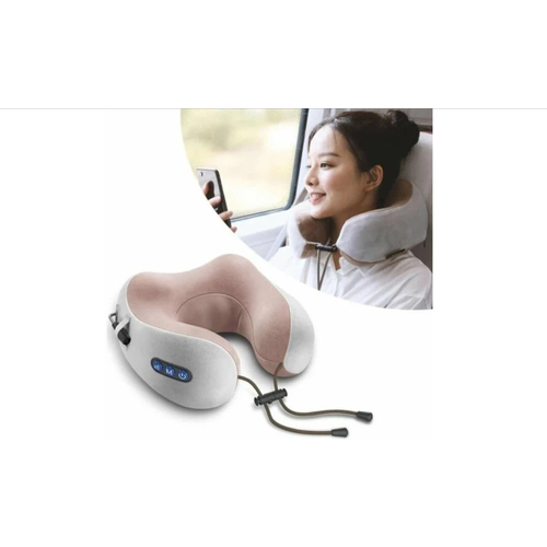 U-Shaped подушка для шеи со встроенным массажером Gray 1299₽