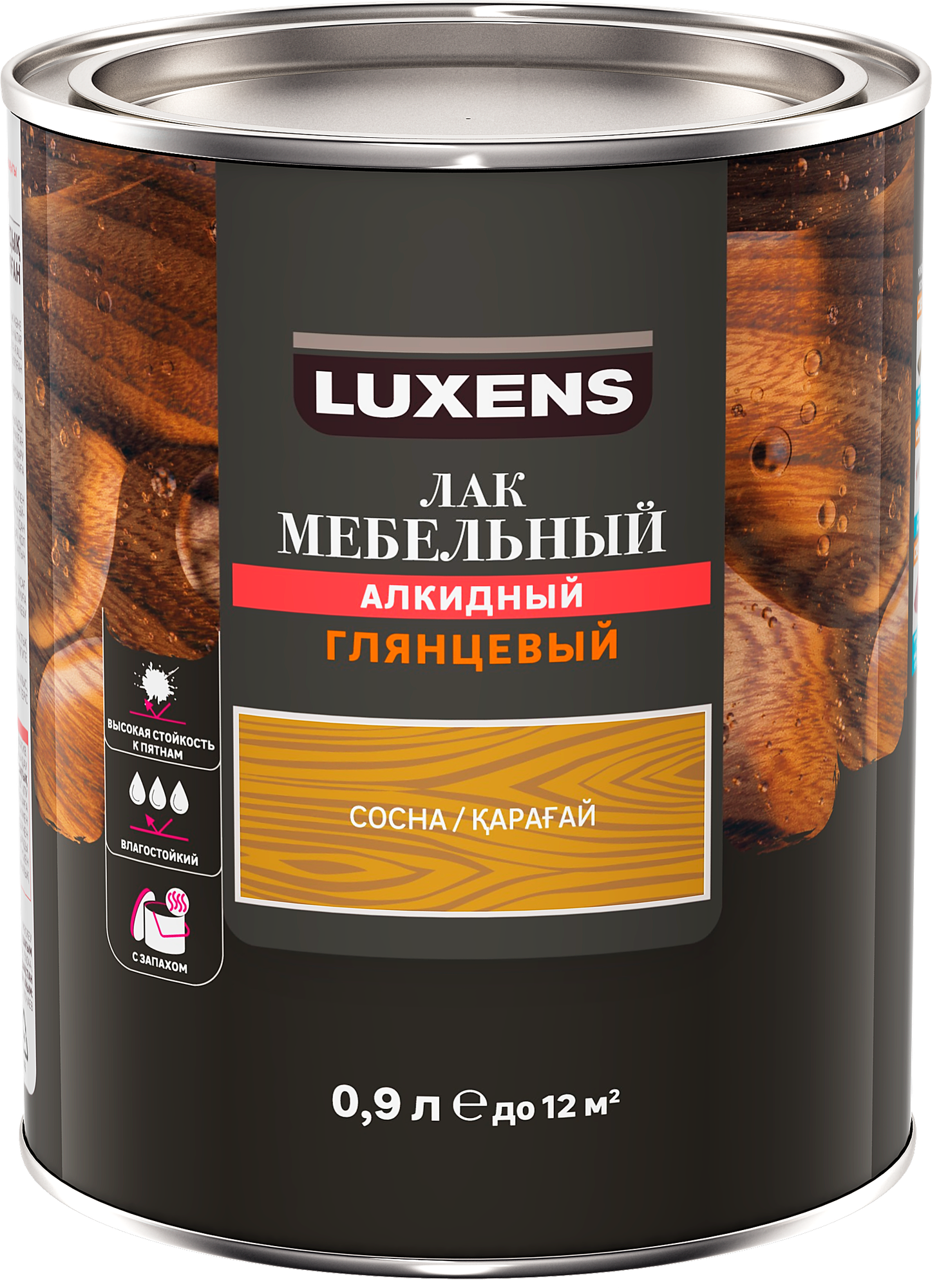 Лак для мебели Luxens алкидный цвет сосна глянцевый 0.9 л - фото №4
