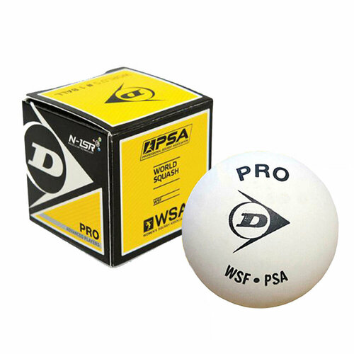Мячи для сквоша Dunlop 2-Yellow Pro x1 White 459₽