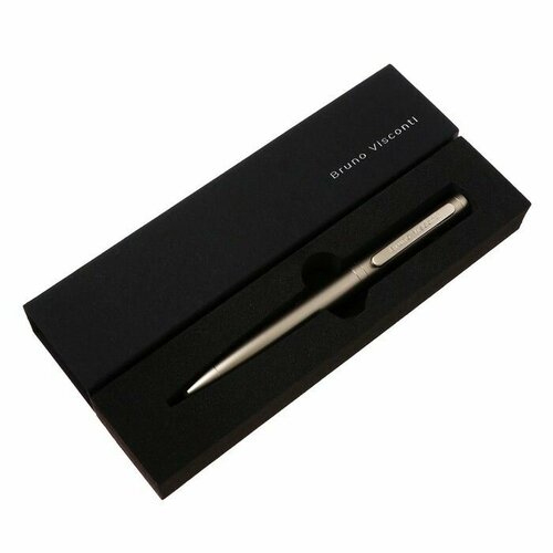 Ручка шариковая поворотная 10 мм BrunoVisconti FIRENZE стержень синий металлический корпус Soft Touch шампань в футляре 1314₽