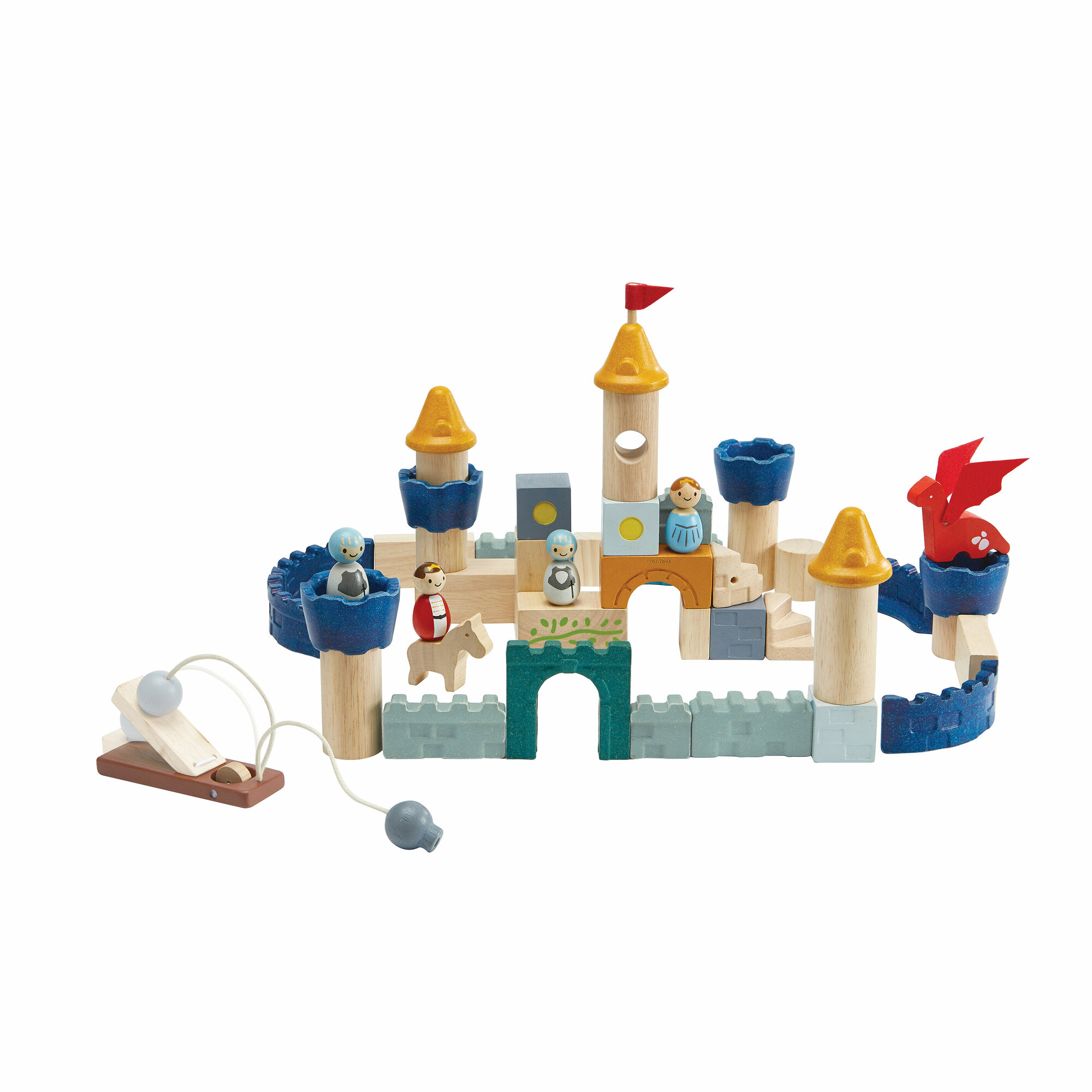 Деревянный конструктор Plan Toys «Сказочный замок»