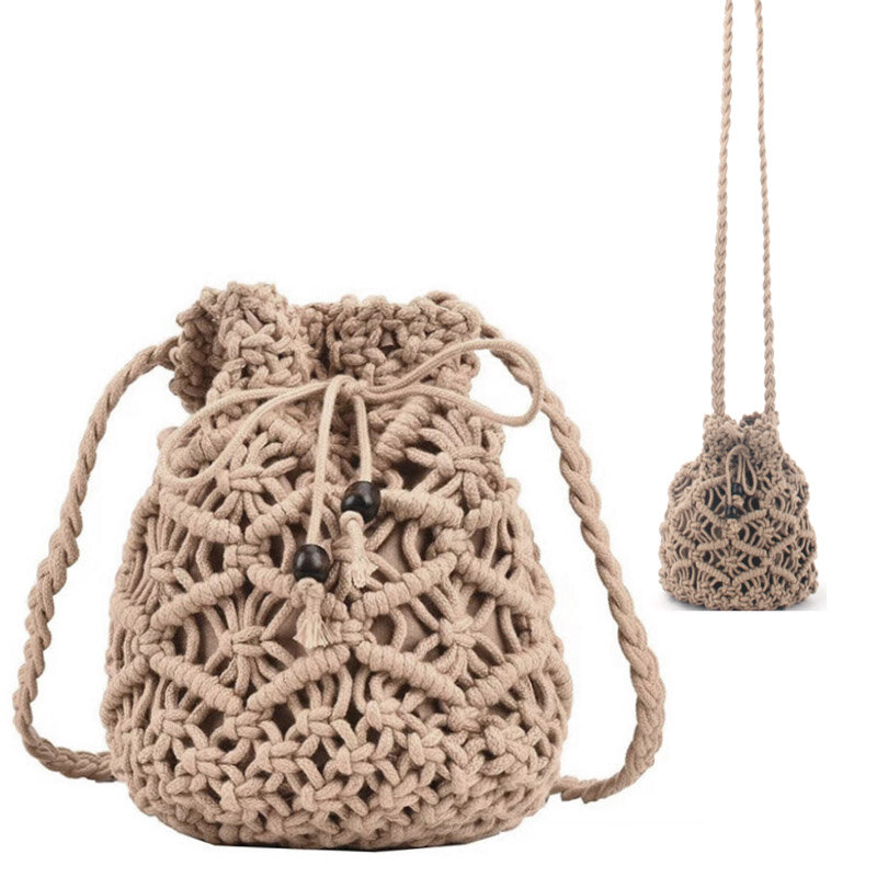 фото Плетеная женская сумка.