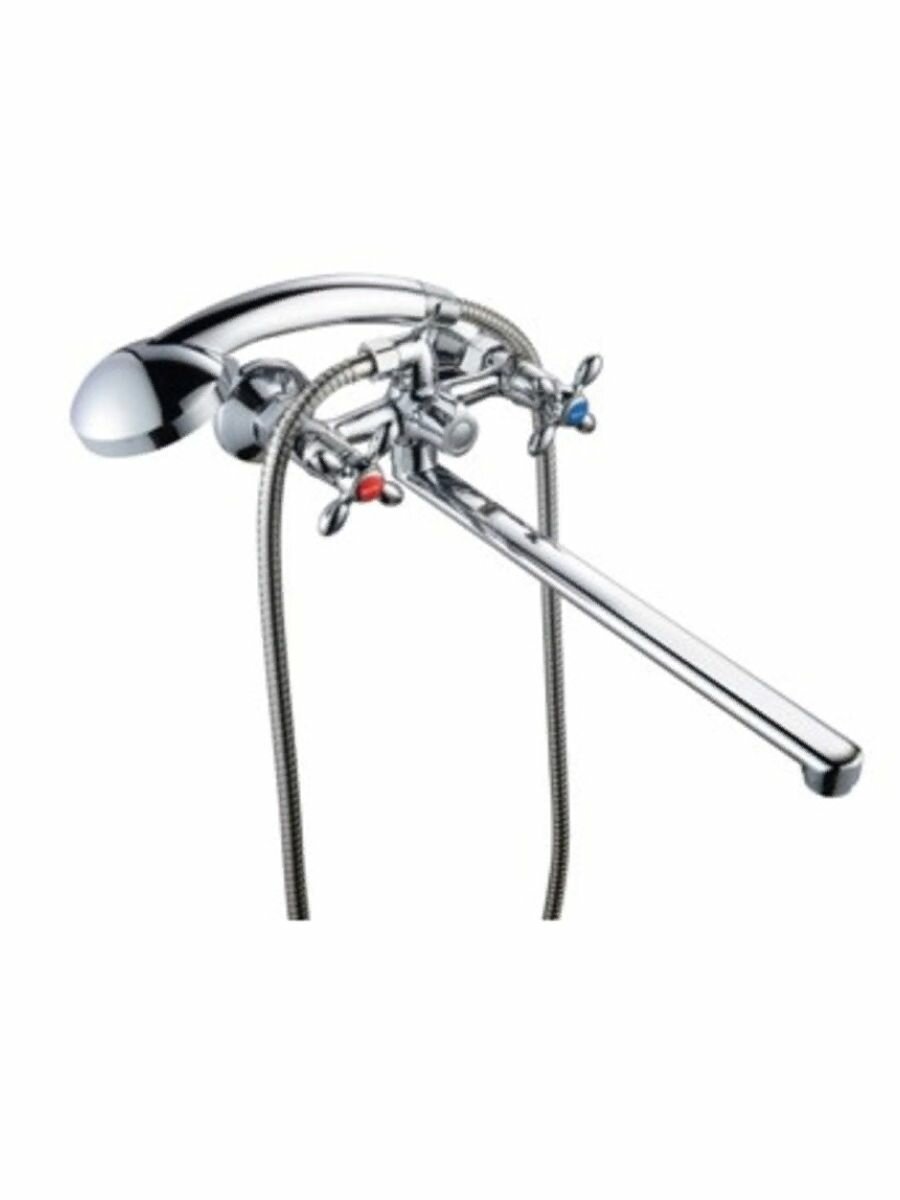 Смеситель для ванны с душем BA5318-4-C007-B702 двуручковый Латунь