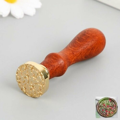 Печать для сургуча с деревянной ручкой Тюльпаны 9х25х25 см 963₽