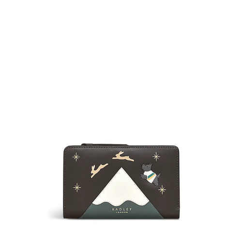 Кошелек Radley, фактура гладкая, серый