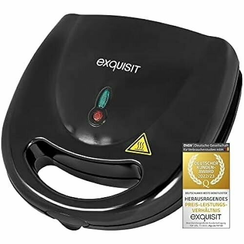 Тостер Exquisit для сэндвичей ST 3101 sw Треугольный сэндвич Антипригарное Мощность 750 Вт Черный Защита от перегрева 1407000₽
