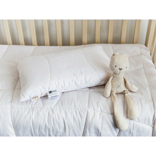 фото Подушка хлопок детская Baby Bio Cotton регулируемая на молнии 40х60