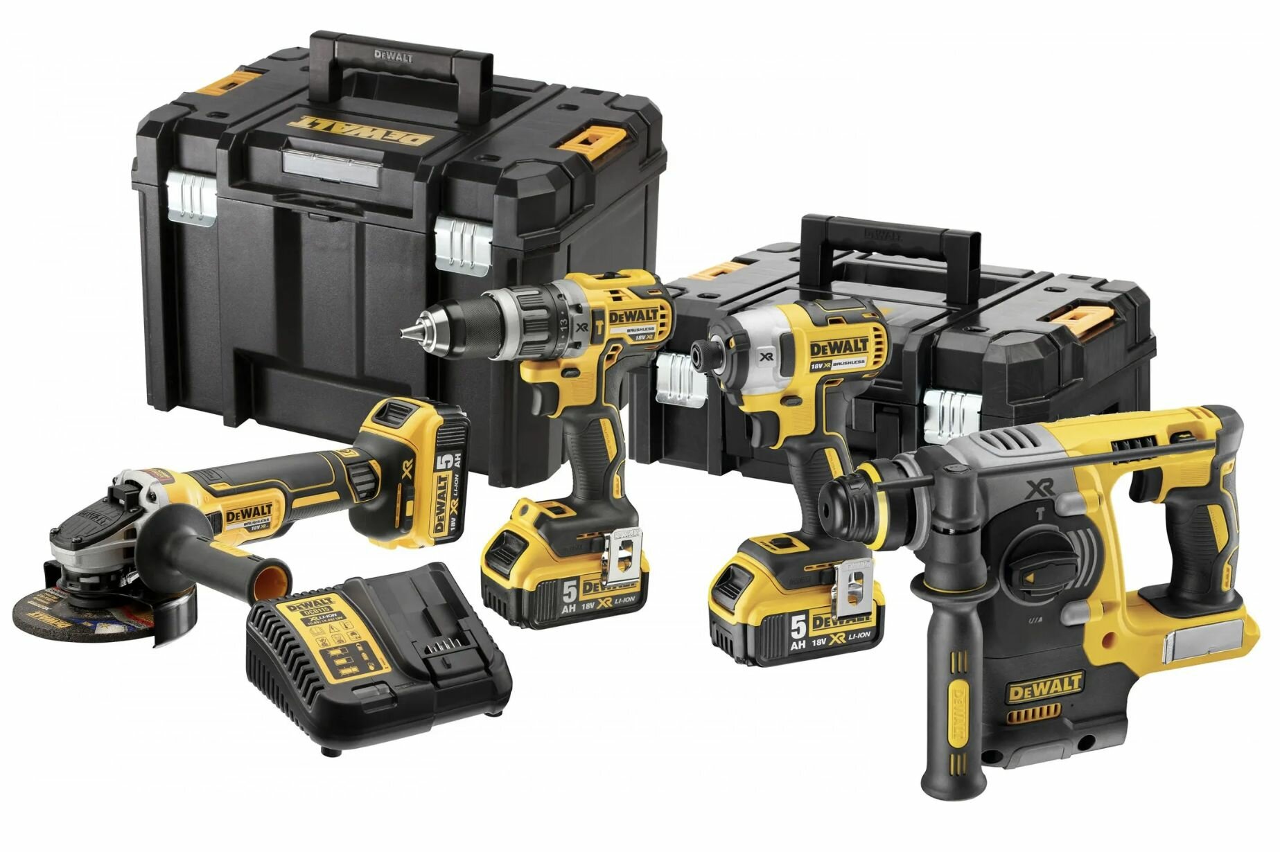 фото Набор Электроинструментов 4 в 1 DEWALT DCK422P3T-QW 18V XR