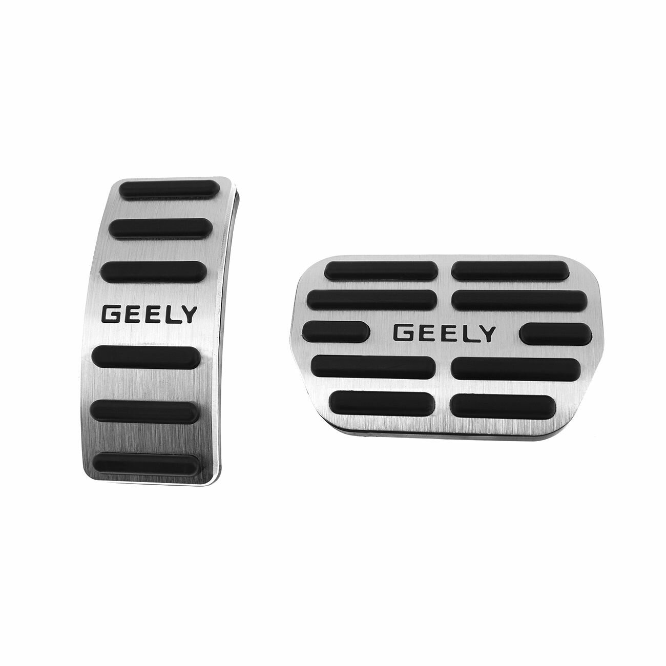 Накладки на педали для Geely черные без сверления 2 шт
