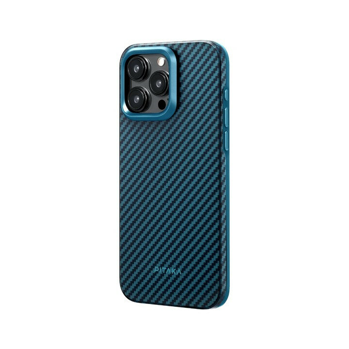 Чехол PITAKA MagEZ Case Pro 4 для iPhone 15 Pro Max черно-синий 1500D (KI1508PMPA) — фото 1