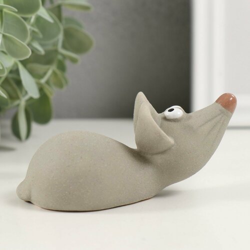 Фигурка декоративная сувенир Серая мышка 55 см 506₽