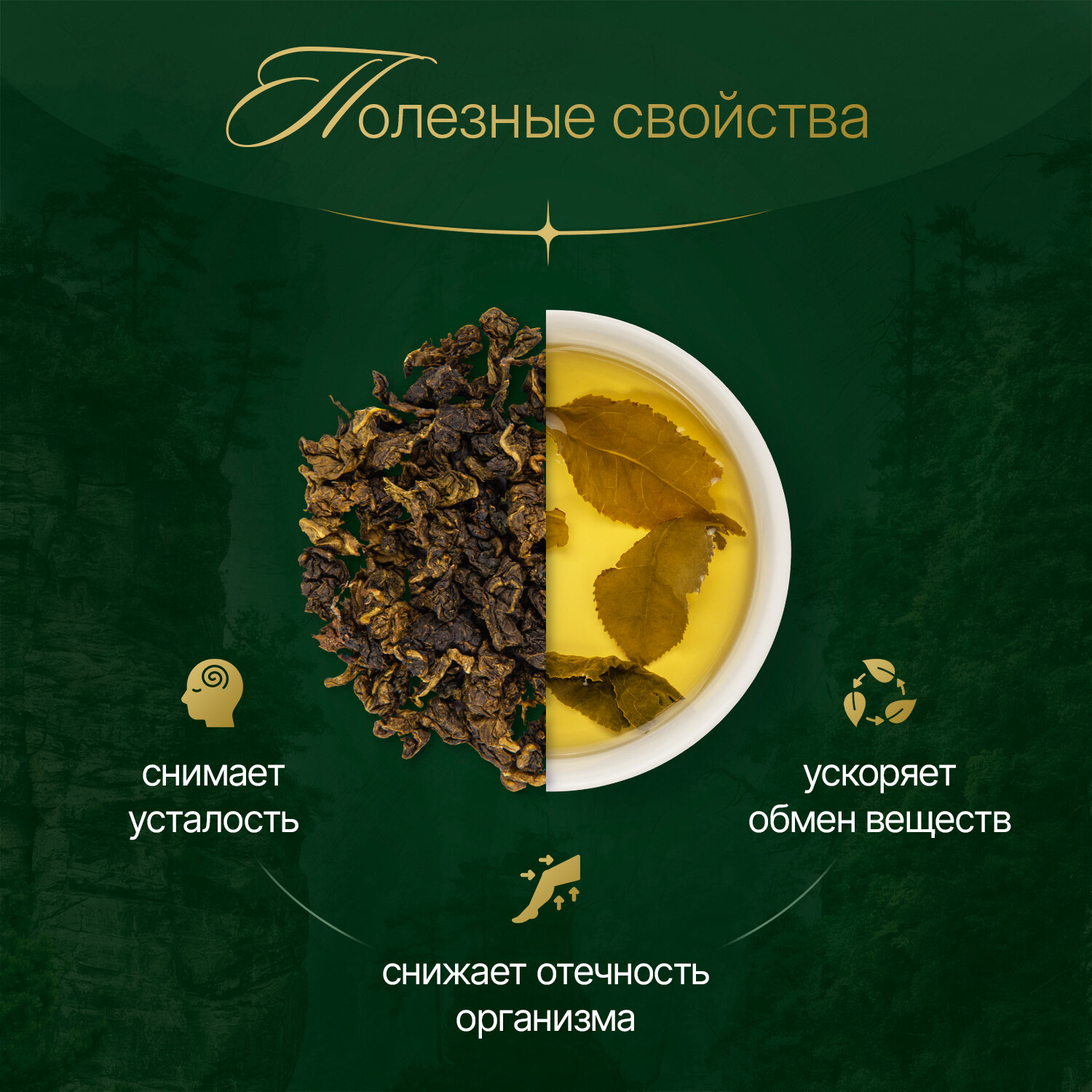 Чай улун молочный Premium Настоящий Китайский Чай (Олонг, Оолонг) зеленый листовой чай. — фото 1