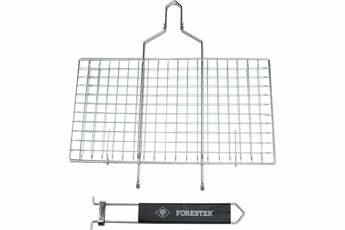 Решетка-гриль FORESTER для стейков, съемная ручка, 22х44см - фото №1