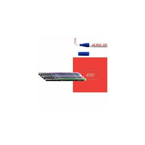 Киноварь Акриловый маркер DARWI Acryl Opak 1мм 198₽