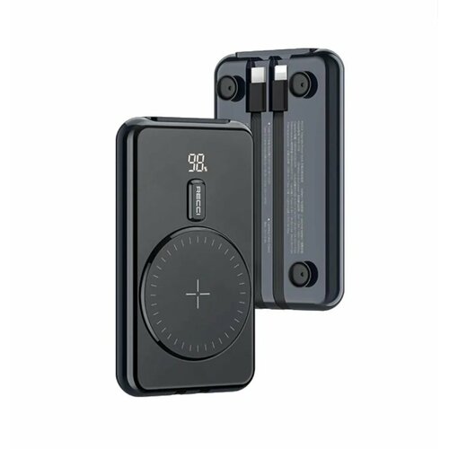 Магнитный аккумулятор с беспроводной зарядкой Recci Magnetic 15W 10000 mAh USBType-CLightning SCP225WPD20W Синий RPB-P18 550000₽