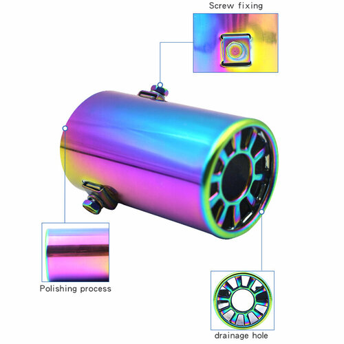 Насадка на выхлопную трубу из нержавеющей стали: украшение заднего наконечника автомобиля арт. YC-WH0104