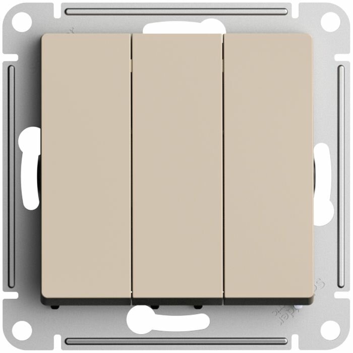 AtlasDesign ATN001051 Выключатель двухклавишный (10 А, под рамку, скрытая установка, карбон) Schneider Electric - фото №12