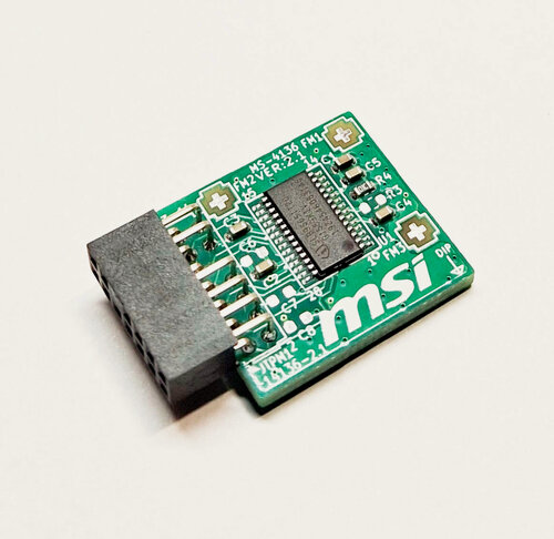 Изображение товара Модуль безопасности TPM 2.0 MSI MS-4136 (разъем 14-1 рin), интерфейс LPC