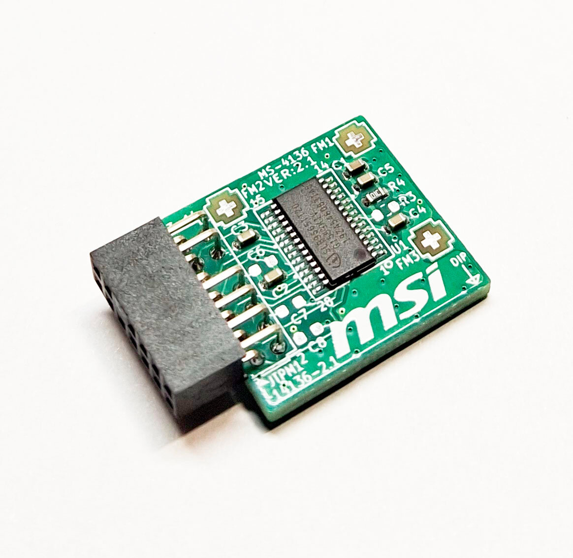 Модуль безопасности TPM 2.0 MSI MS-4136 (разъем 14-1 рin), интерфейс LPC