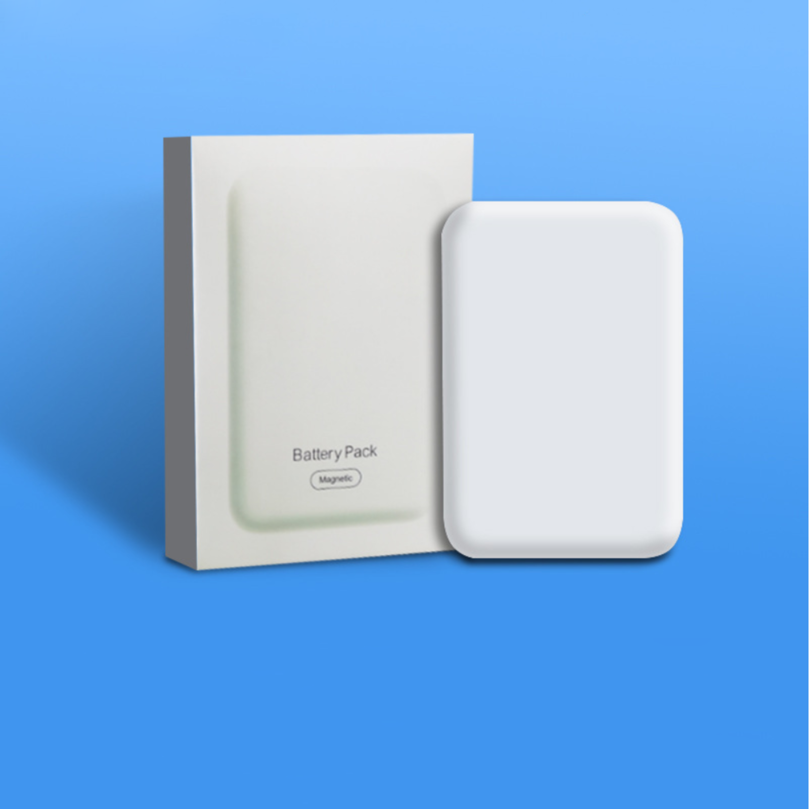 Беспроводная зарядка Lapple MagSafe Power Bank 10000 mAH для iPhone, быстрая зарядка FastCharge, белый — фото 1