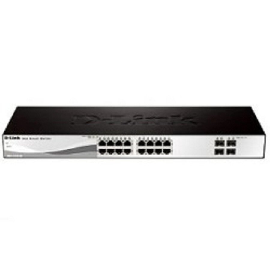 Сетевое оборудование D-Link DGS-1210-20/ME/B1A Управляемый L2 коммутатор с 16 портами 10/100/1000Base-T и 4 портами 1000Base-X SFP