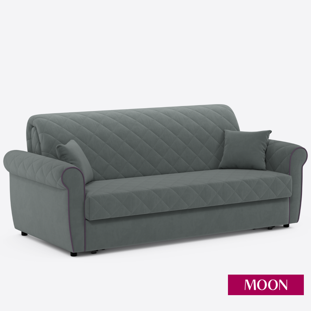 Диван-кровать раскладной аккордеон MOON FAMILY 123, 219х104х90 Эксклюзивная пена UniqFoam (арт Z000134)