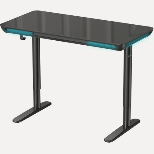 Изображение товара Стол компьютерный Cactus CS-EGD-BK-LED столешница закаленное стекло черный каркас черный