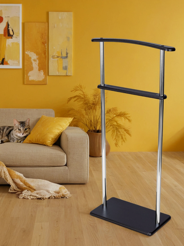 Изображение товара Вешалка GARRET Эдвин, МДФ/металл, напольная, дизайн лофт, цвет венге