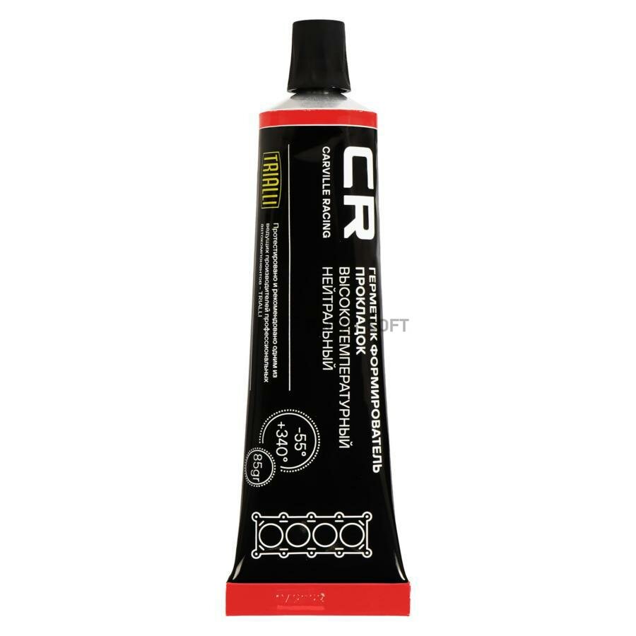 G9255856 CARVILLE RACING Герметик-прокладка нейтрал, RTV, -55/+340°C, красный, туба/насадка/ключ 85г