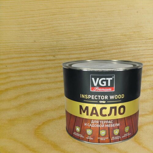 Изображение товара Масло для террас и садовой мебели VGT Premium Inspector Wood (0,75л) бесцветный