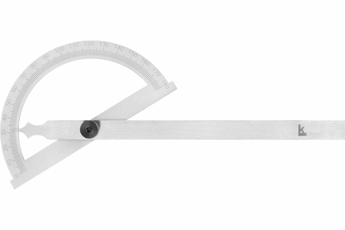Калиброн Угломер нониусный 0-180гр. 150х200мм, 1гр. транспортир грси №83810-21 1032779