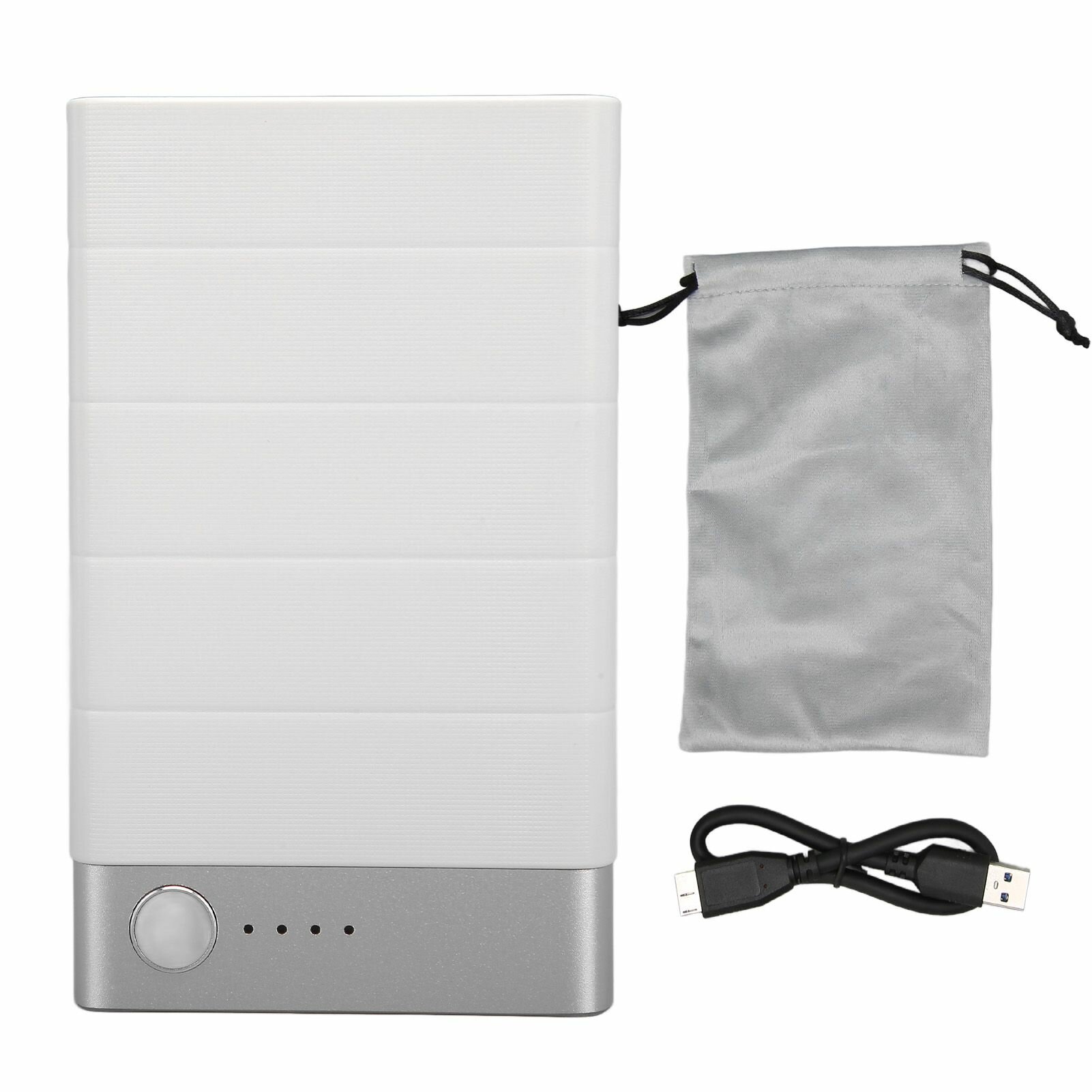 Портативный резервный жесткий диск HDD USB 3.0 Внешний жесткий диск 5000 мАч Зарядное устройство для IPhone для Android 1 ТБ