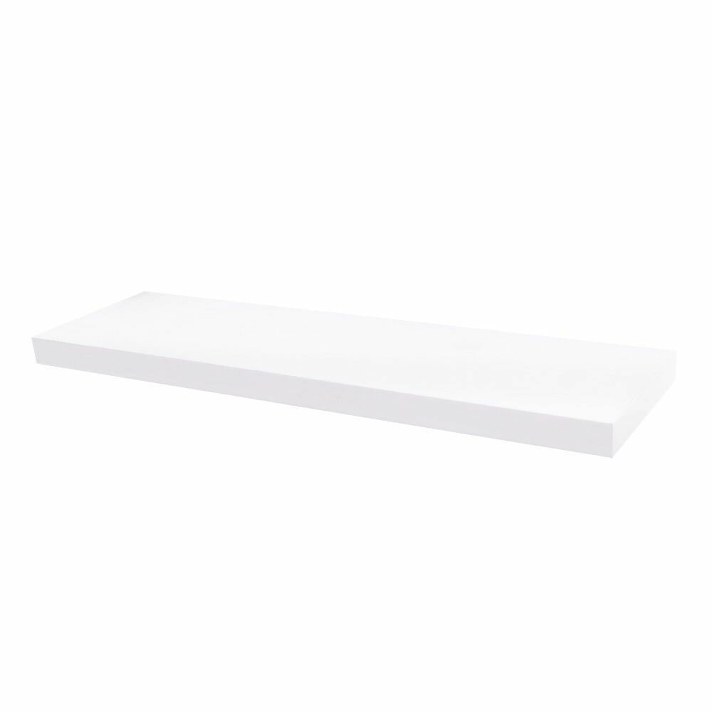 Полка мебельная White 80x23.5x3.8 см МДФ цвет белый