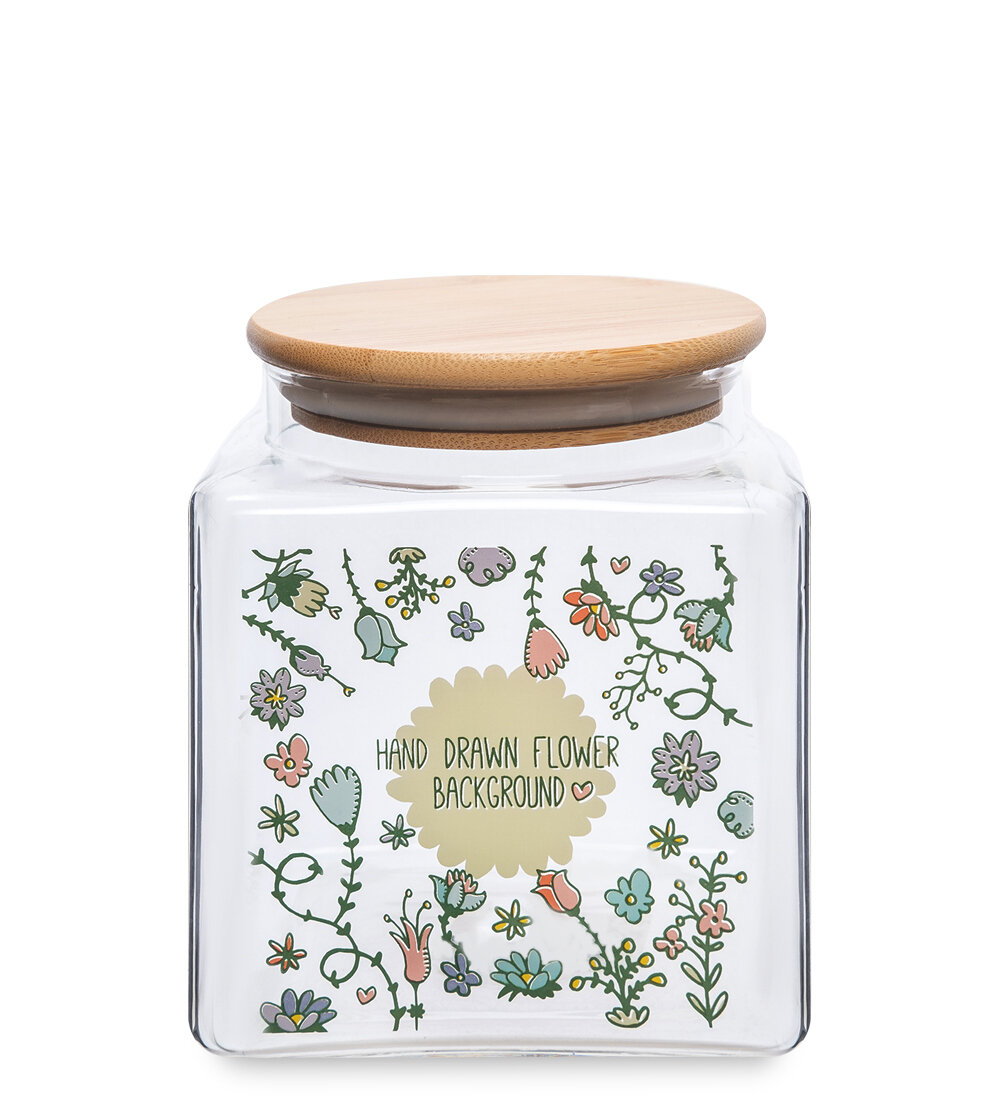 Банка для сыпучих 'Цветочная феерия'