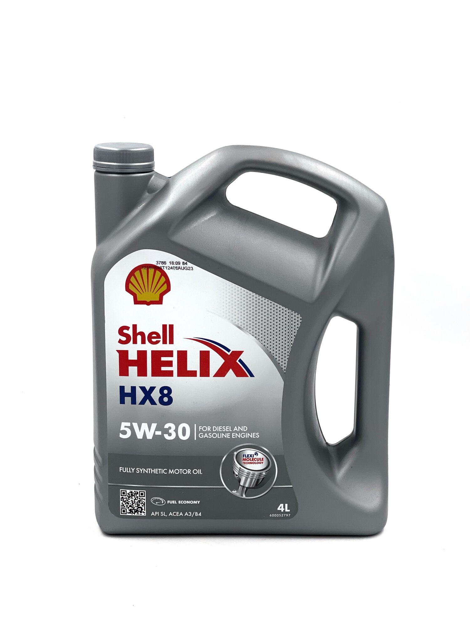 Моторное масло SHELL Helix HX8 5W-30, 4 литра, синтетическое