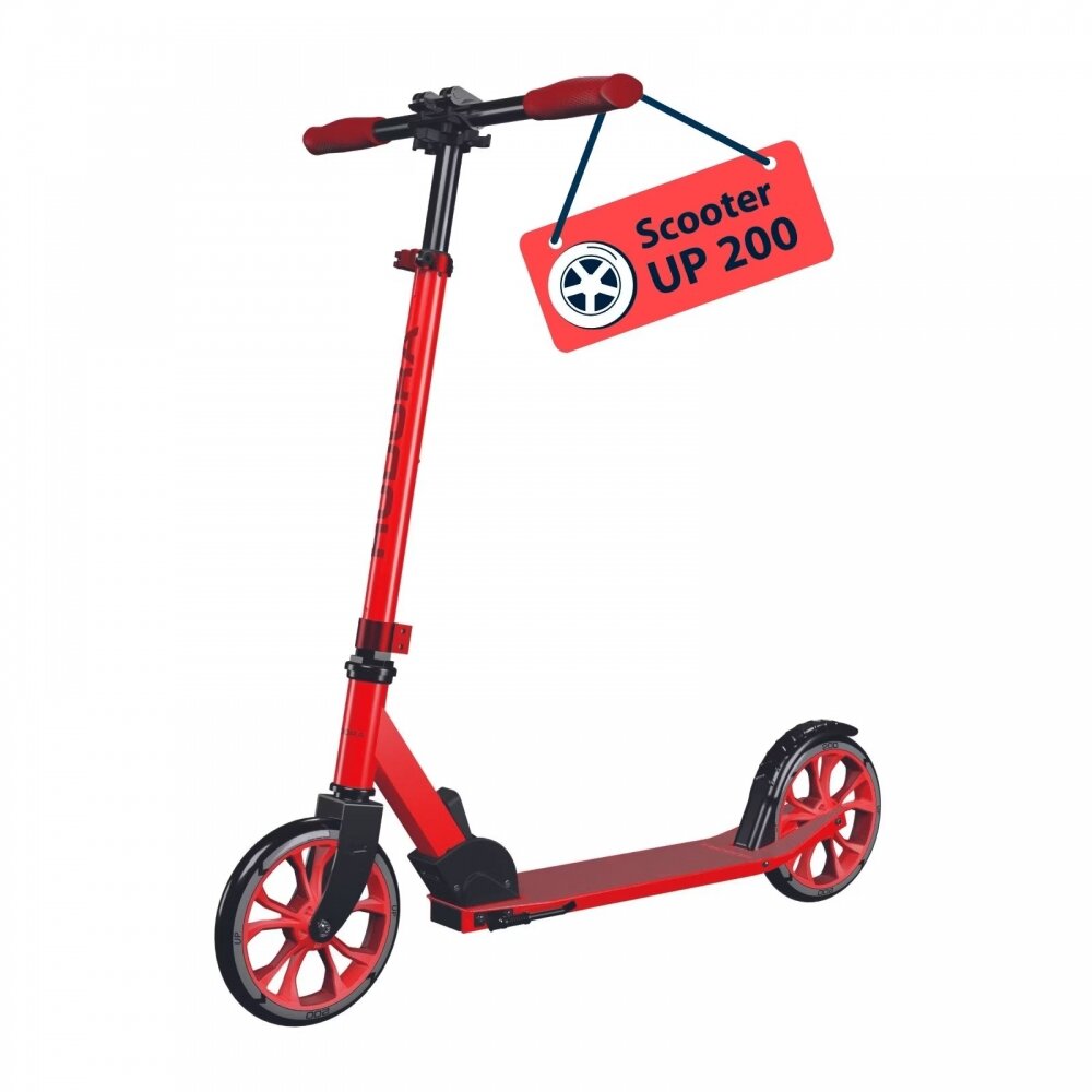 Самокат HUDORA Scooter Up 200, красный 14452